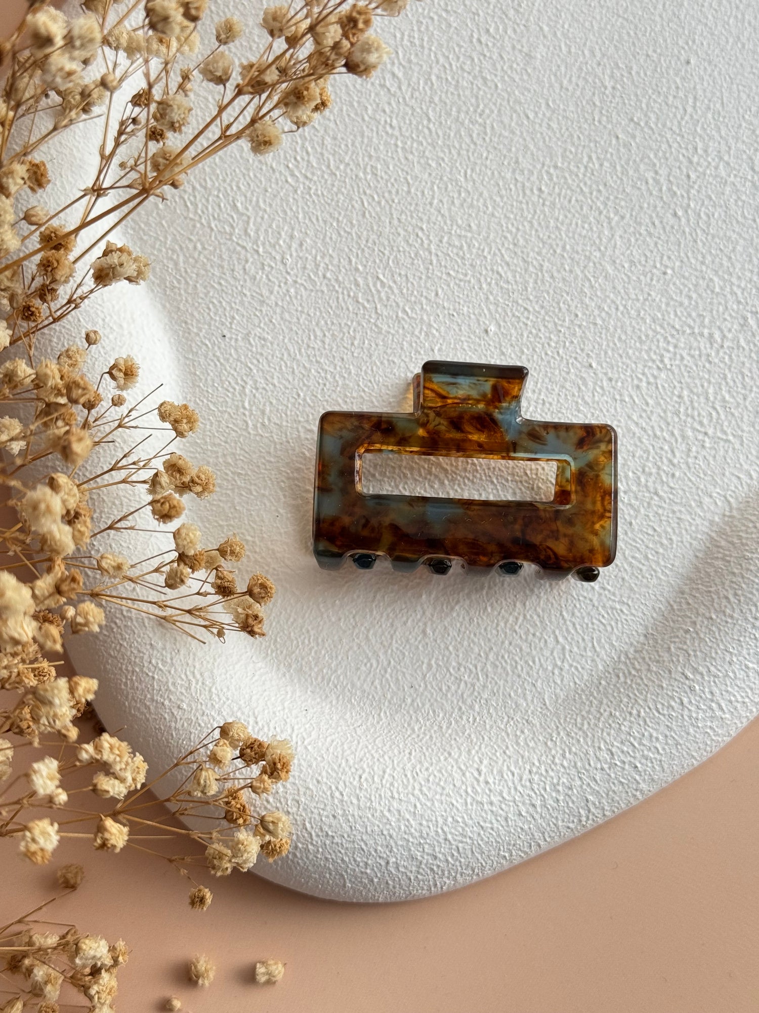 İTHAL KAHVE EBRULİ MİNİ KEMİK MANDAL TOKA