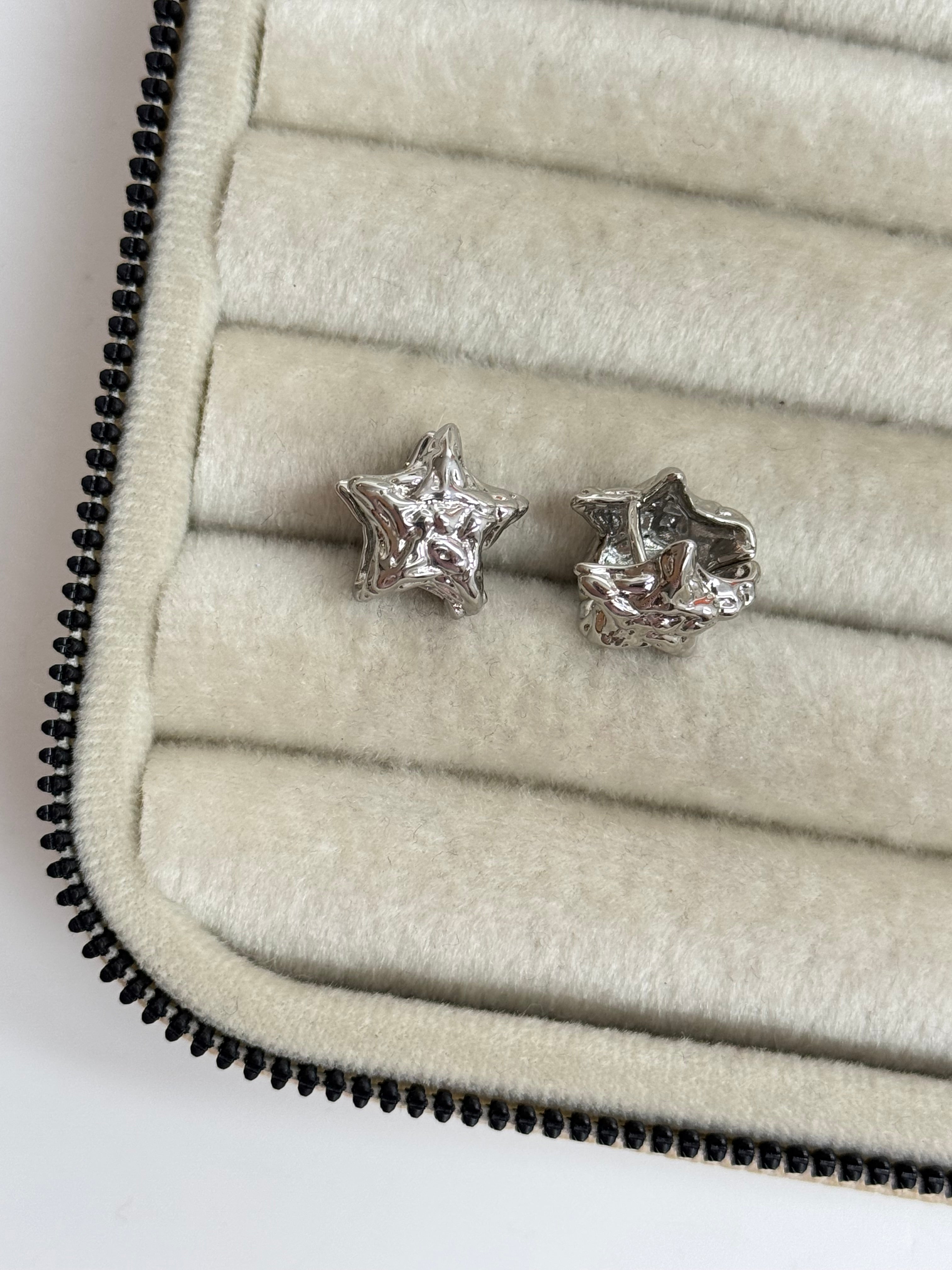 İTHAL YILDIZ MODEL ÇİFT TARAF SİLVER KÜPE