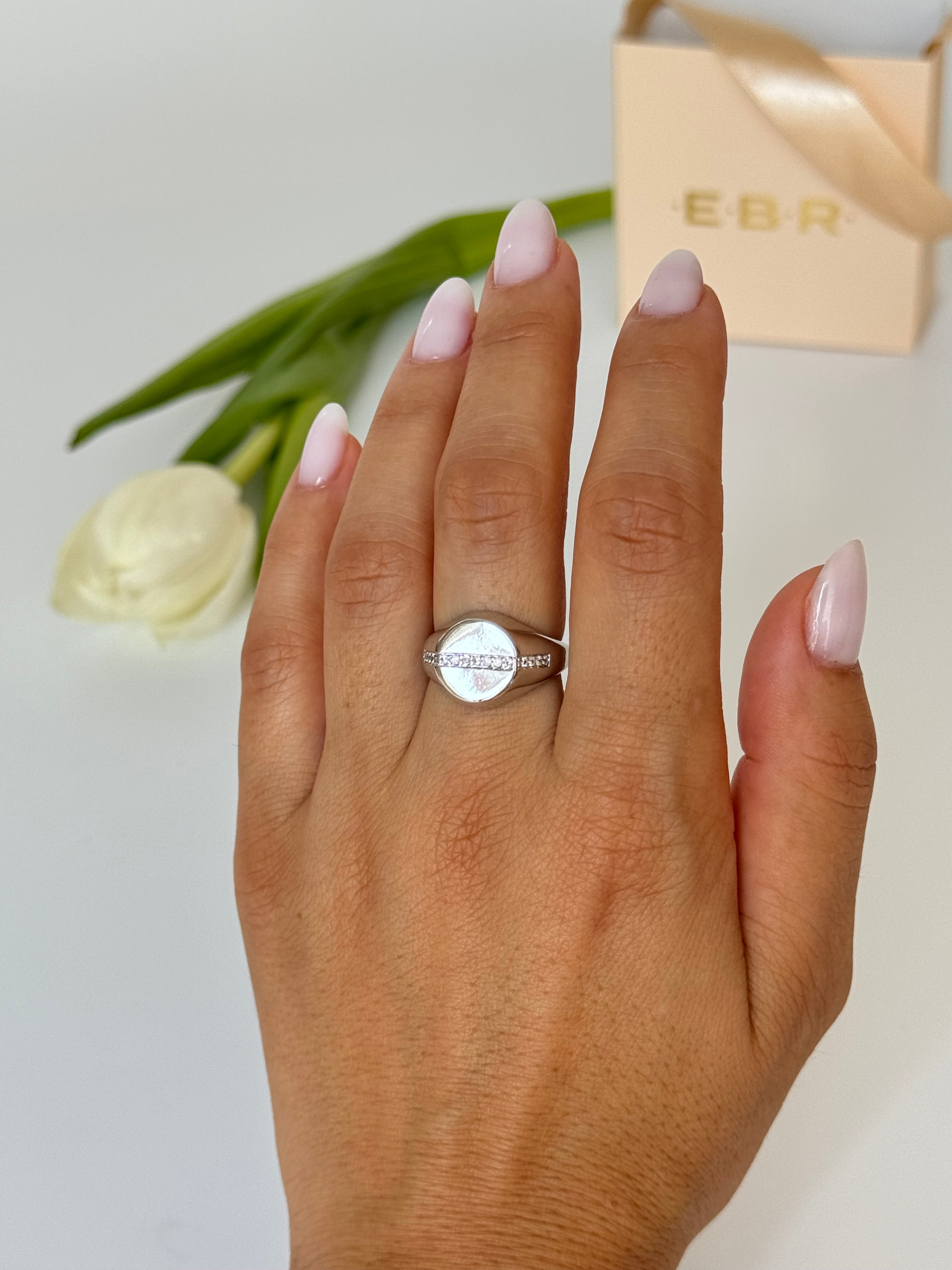 İTHAL TAŞLI SİLVER AYARLANABİLİR YÜZÜK