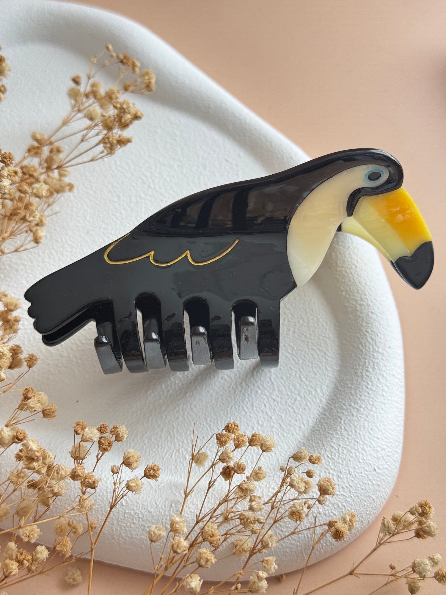 İTHAL TUKAN KUŞU DESENLİ MANDAL TOKA