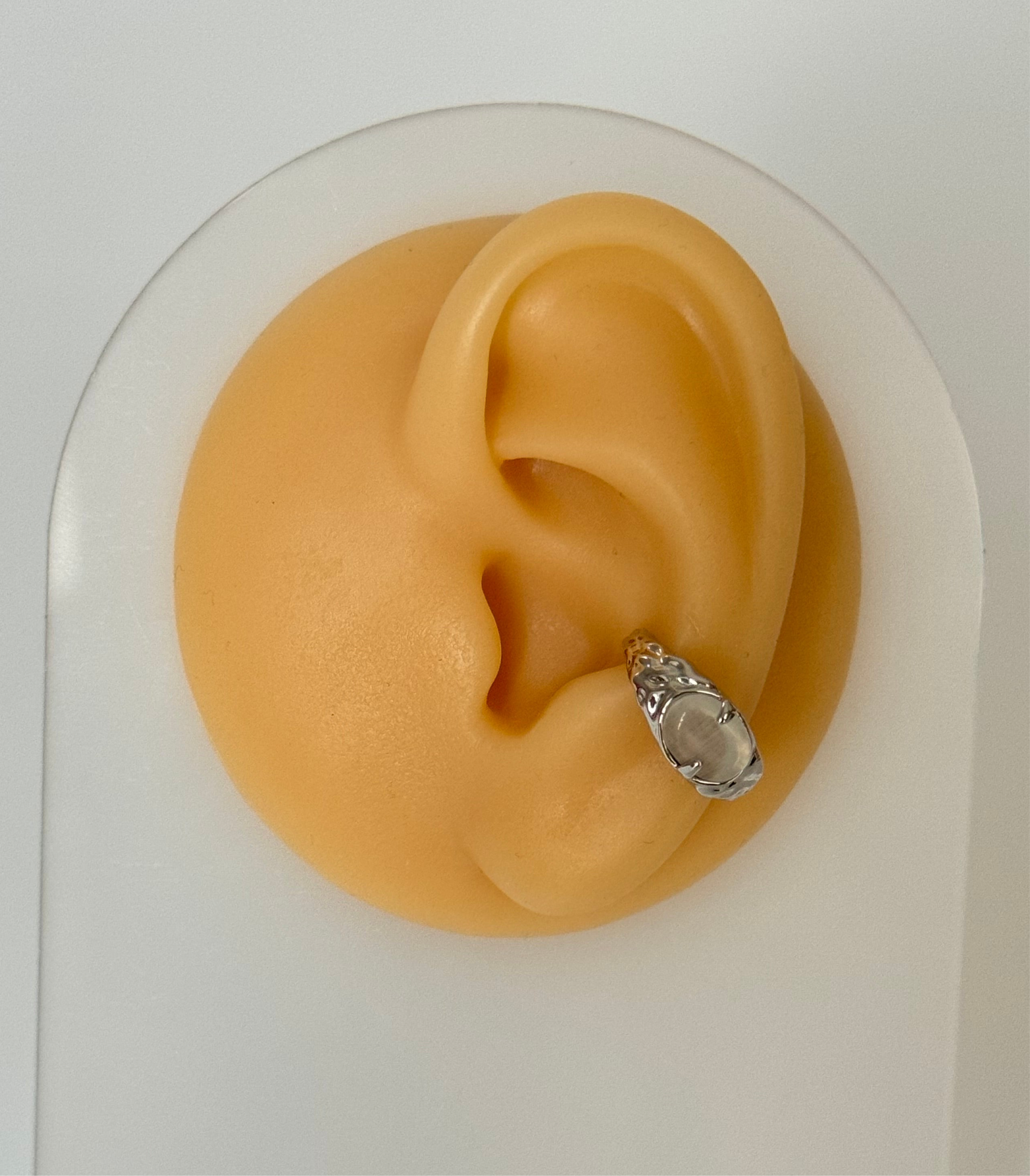 İTHAL TAŞLI SİLVER KIKIRDAK KÜPE EARCUFF