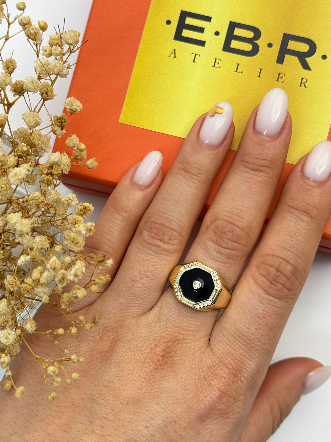 İTHAL SİYAH MİNELİ AYARLANABİLİR YÜZÜK