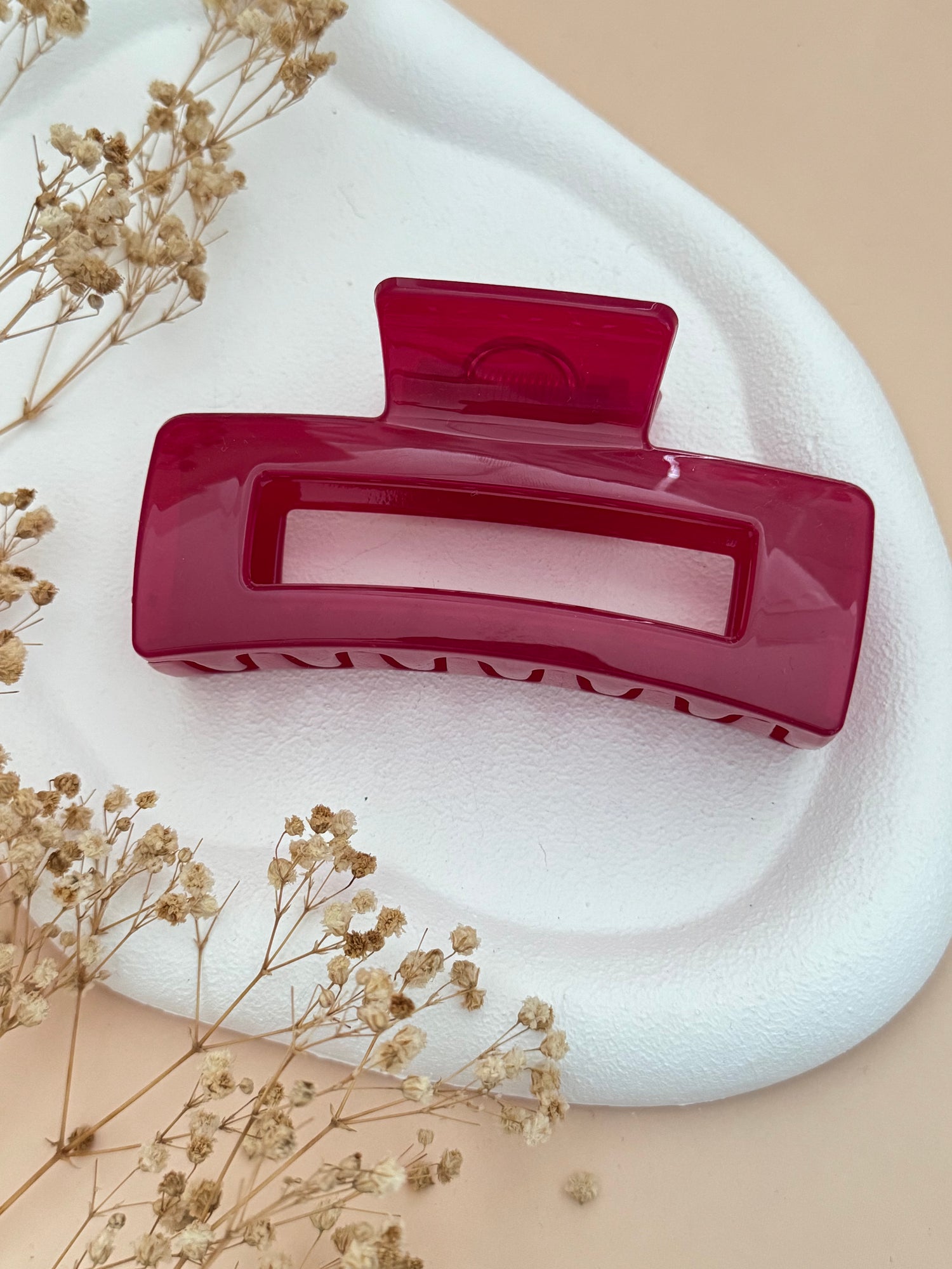 İTHAL KIRILMAZ GARANTİLİ FUŞYA AKRİLİK MANDAL TOKA