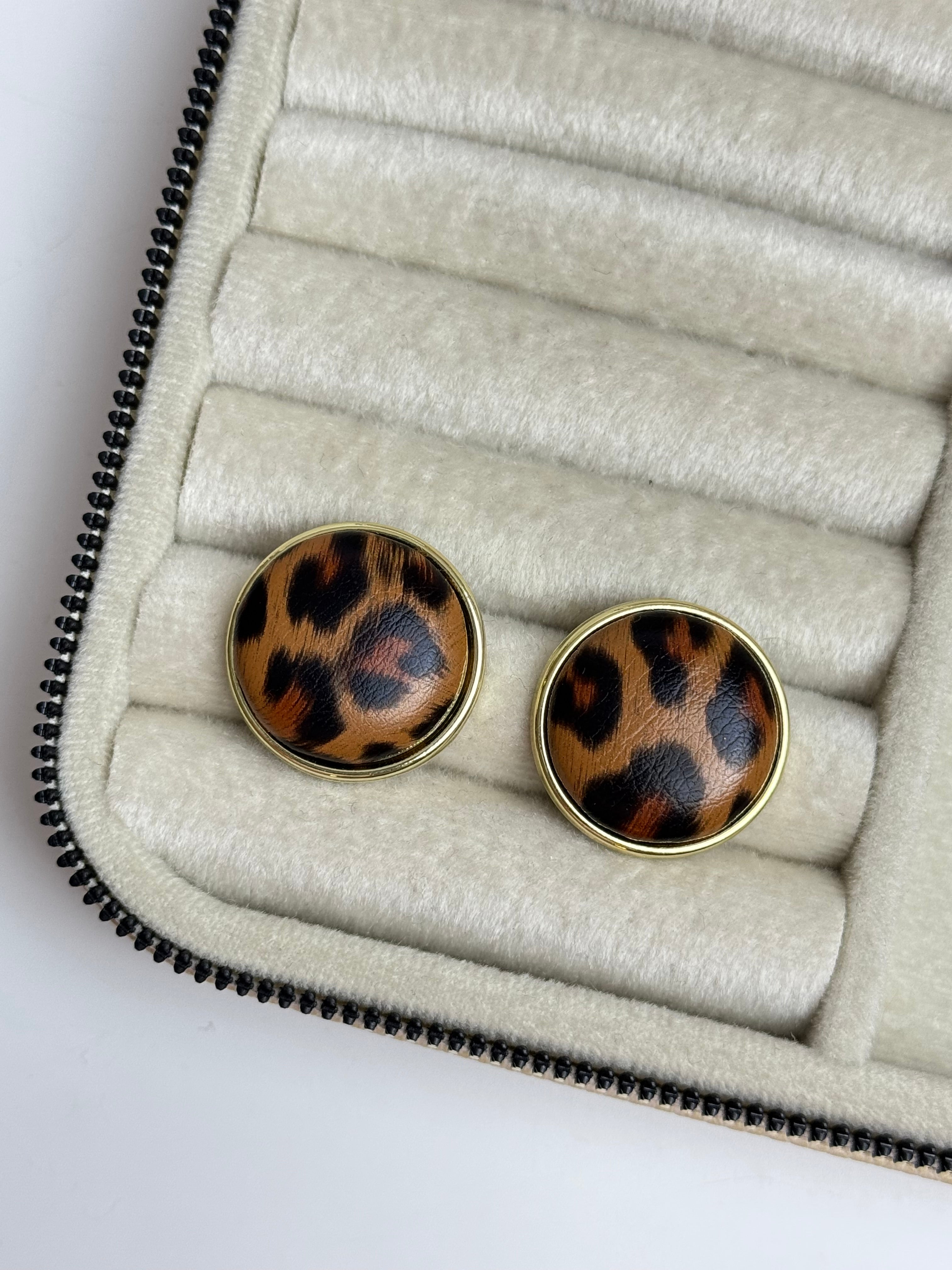 İTHAL LEOPAR OVAL MARKA MODEL KÜPE