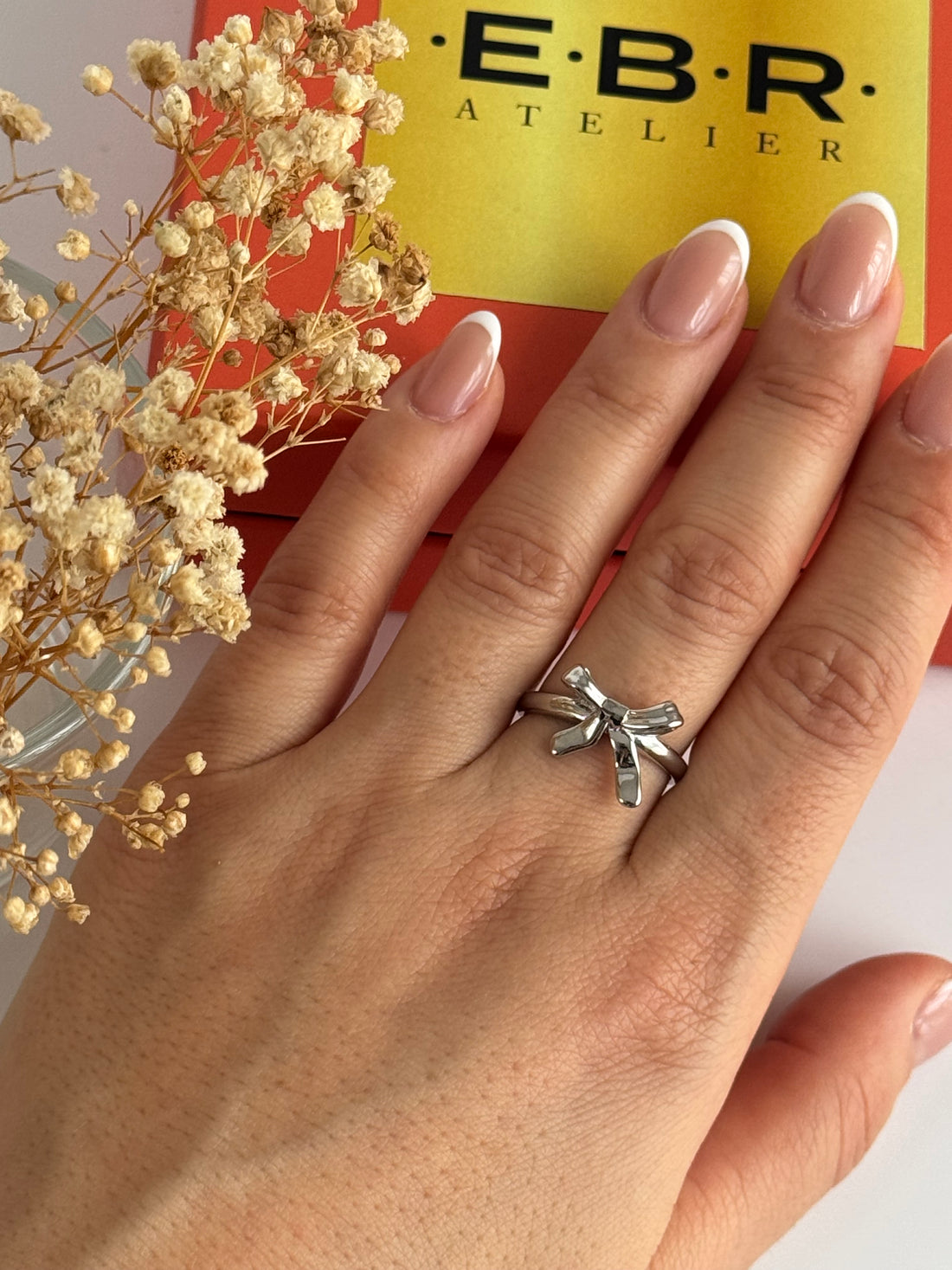 İTHAL FİYONK DETAYLI SİLVER AYARLANABİLİR YÜZÜK