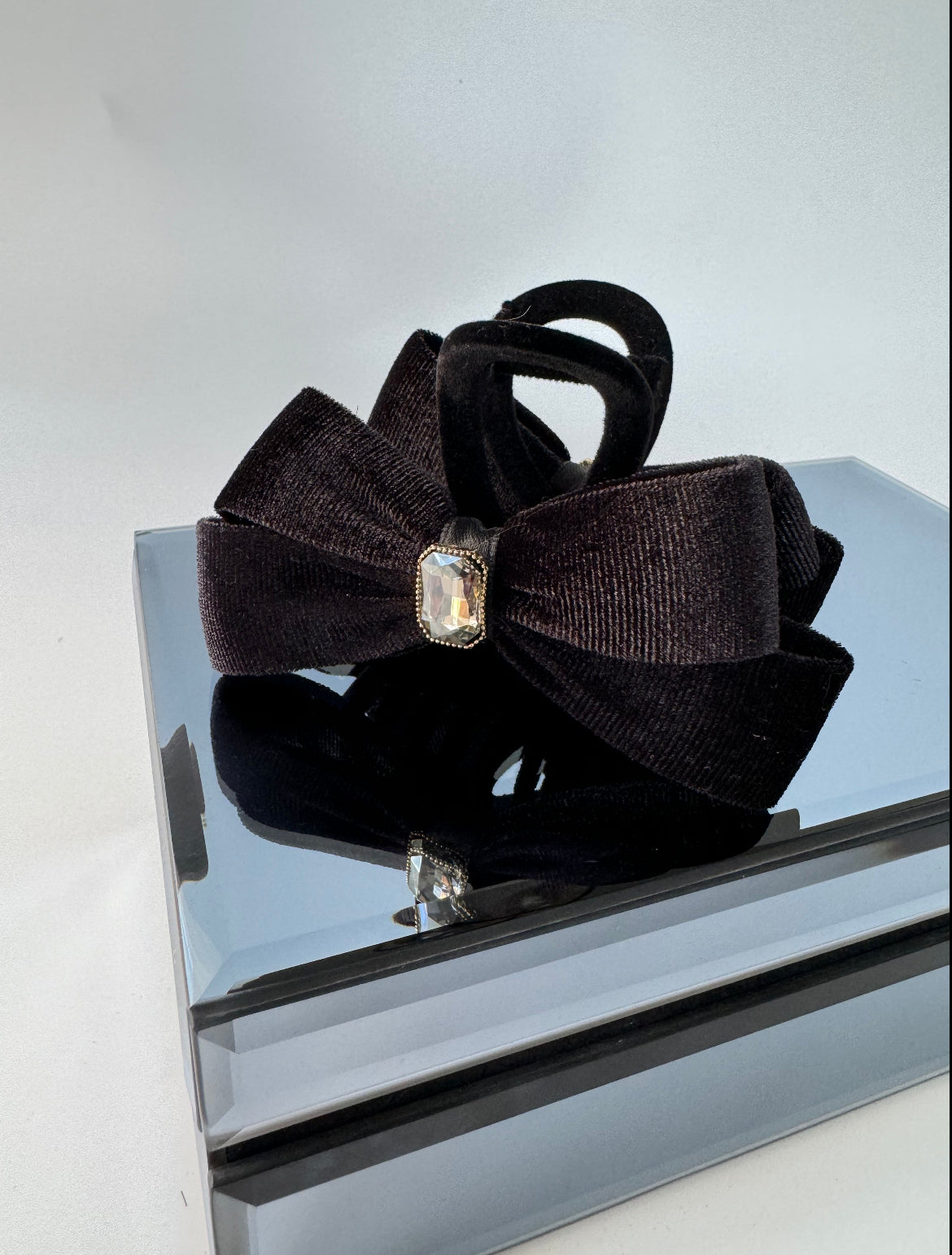 İTHAL SİYAH KADİFE FİYONK MANDAL TOKA