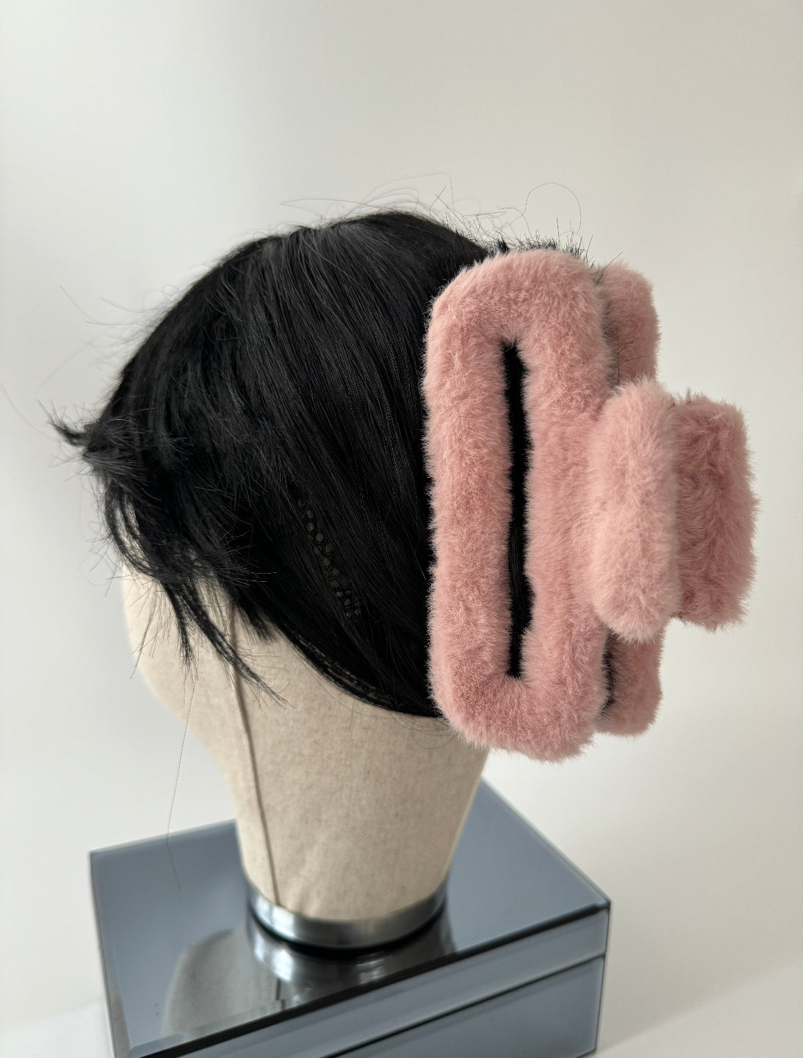 İTHAL PEMBE DİKDÖRTGEN BÜYÜK BOY PELUŞ MANDAL TOKA