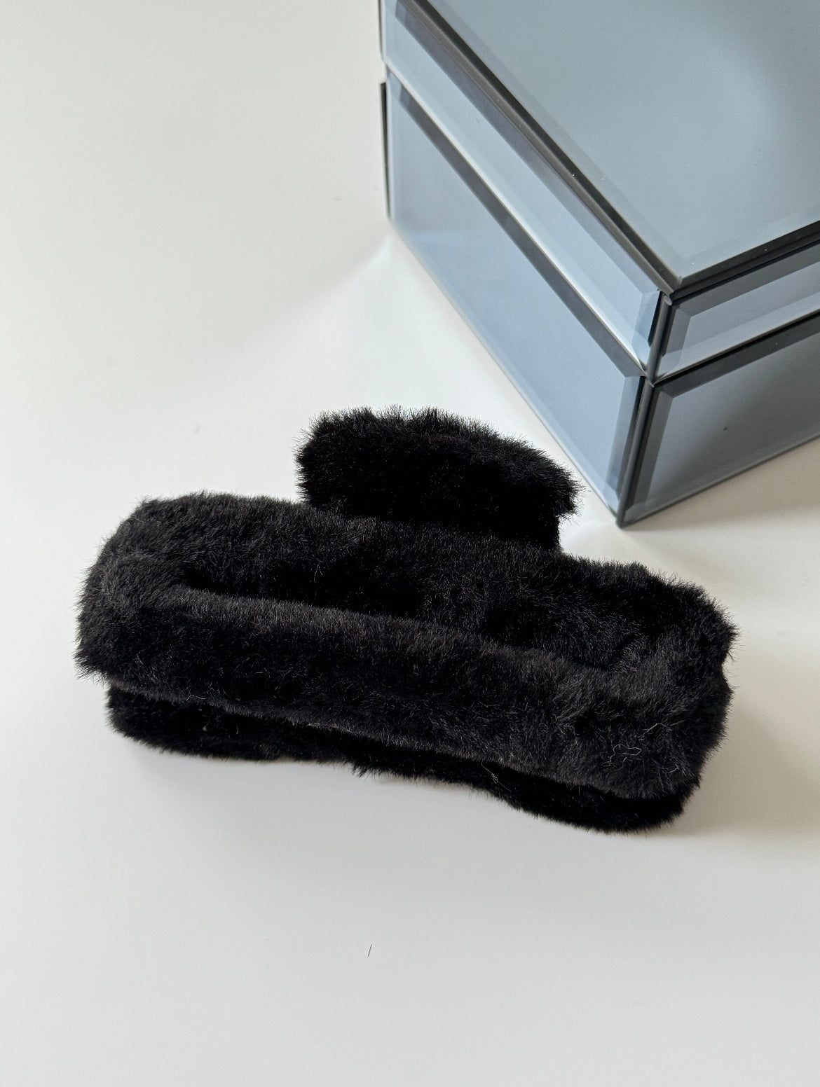 İTHAL SİYAH DİKDÖRTGEN BÜYÜK BOY PELUŞ MANDAL TOKA