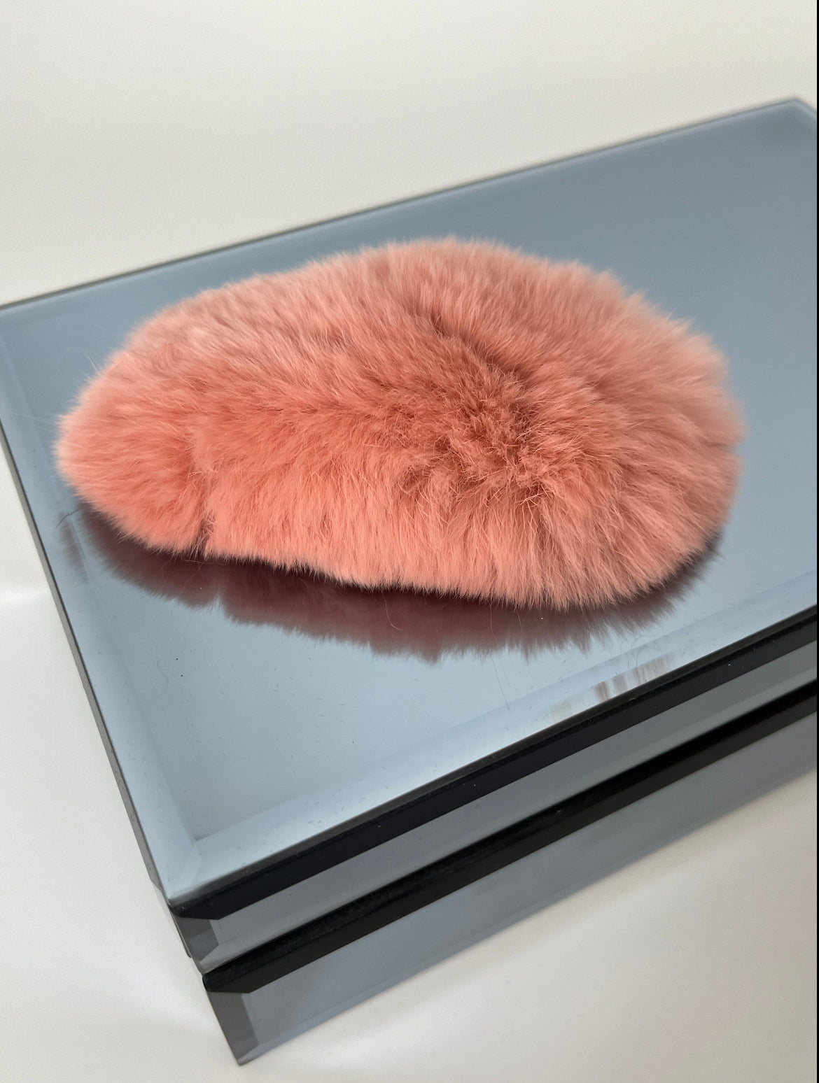 İTHAL TAVŞAN TÜYLÜ PEMBE PELUŞ ÇITÇIT TOKA