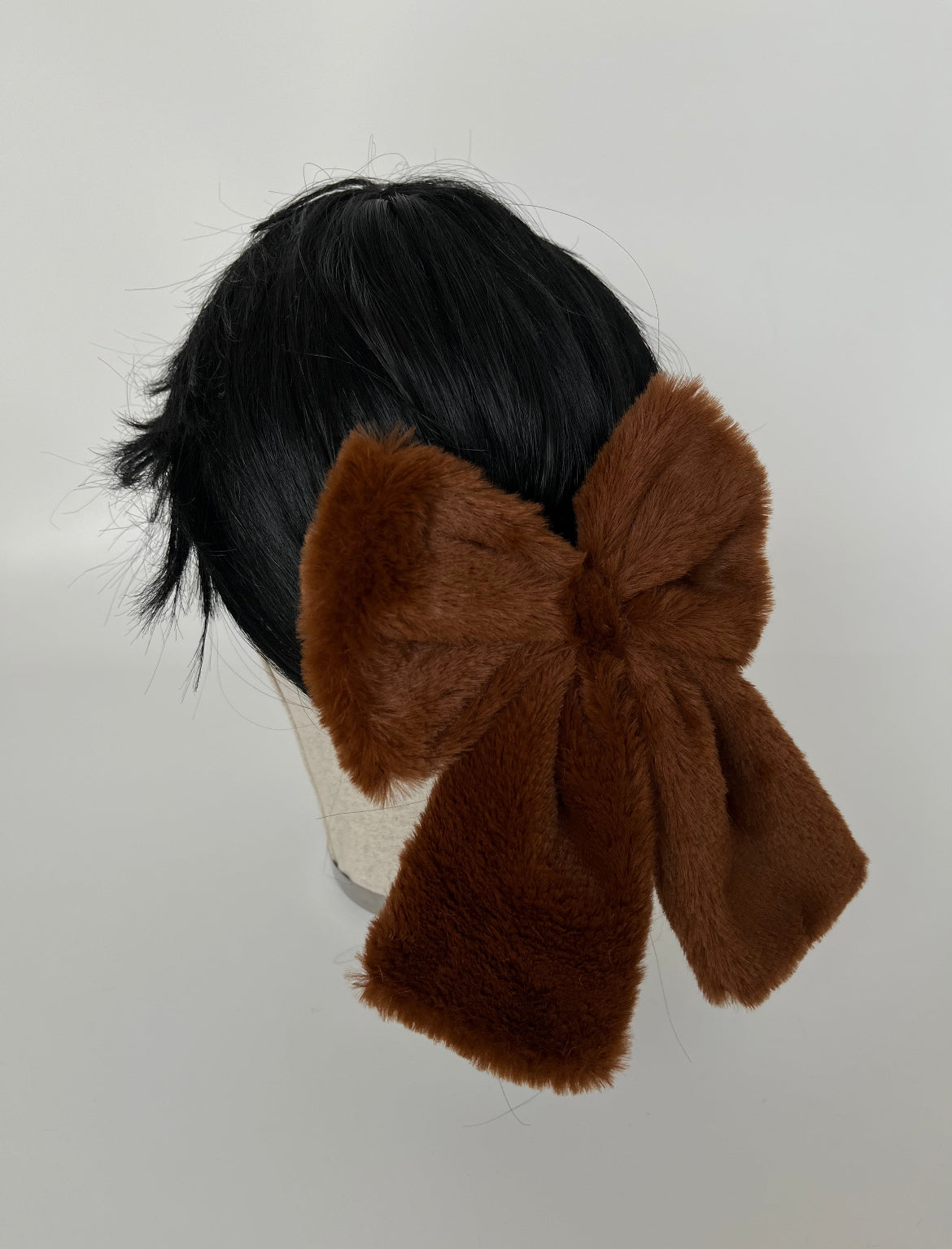 İTHAL ÇİFT KULLANIMLI ÇIKARILABİLİR KAHVERENGİ PELUŞ FİYONK TOKA