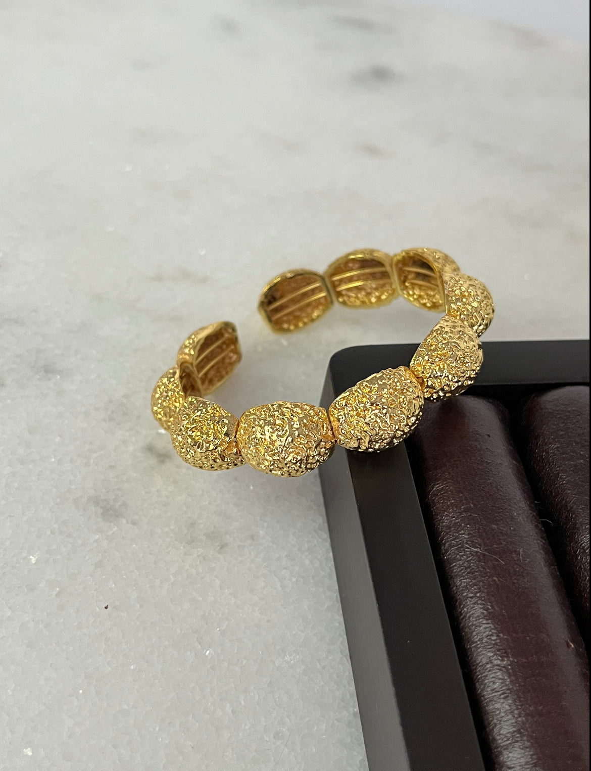 HUBAN ALTIN KAPLAMA AYARLANABİLİR GOLD KELEPÇE BİLEKLİK