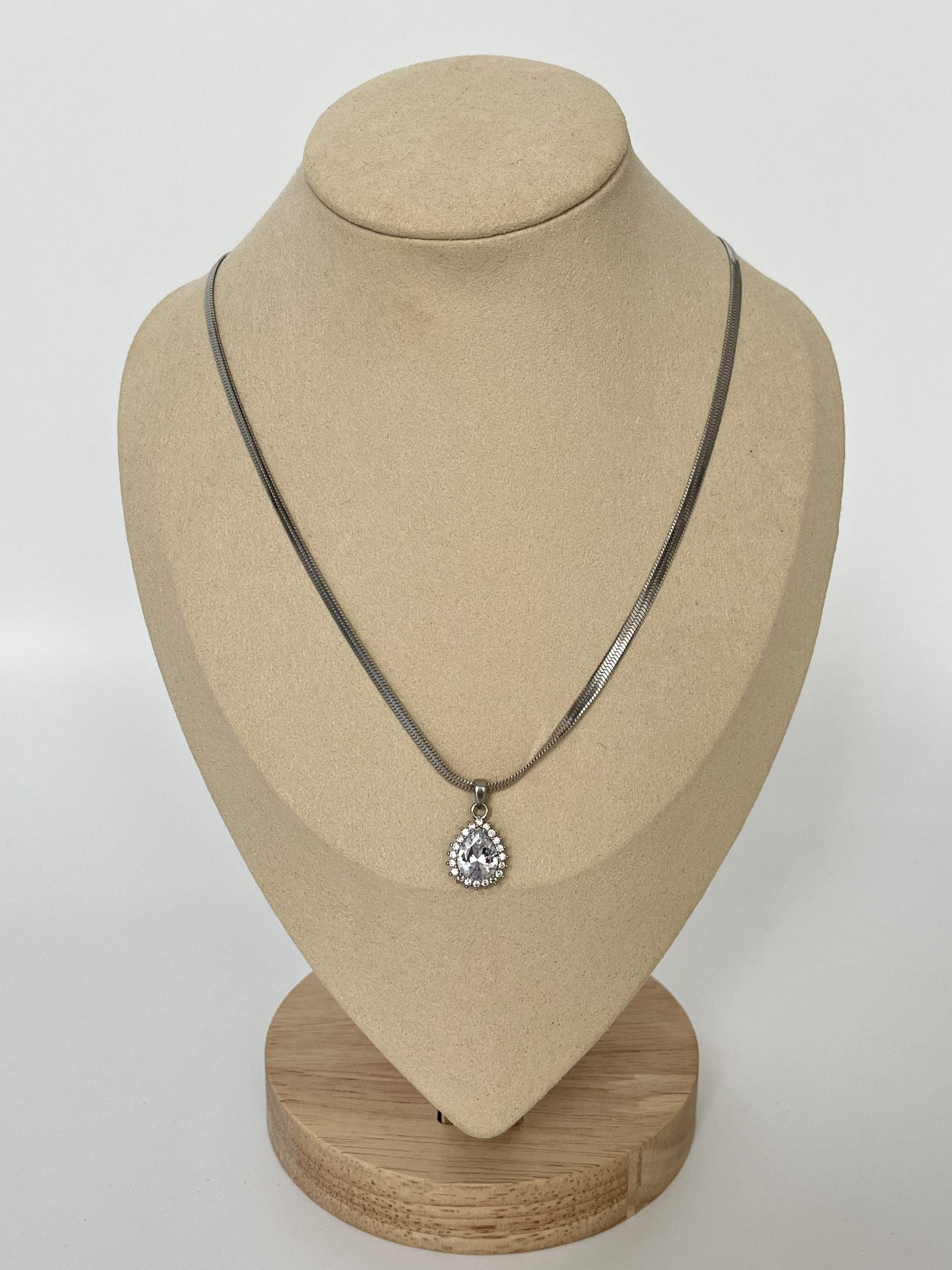 MAHRUZE İTALYAN ZİNCİR SİLVER ÇELİK KOLYE