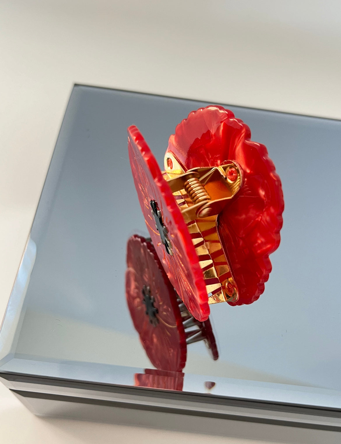 İTHAL GELİNCİK MODELLİ KEMİK MANDAL TOKA