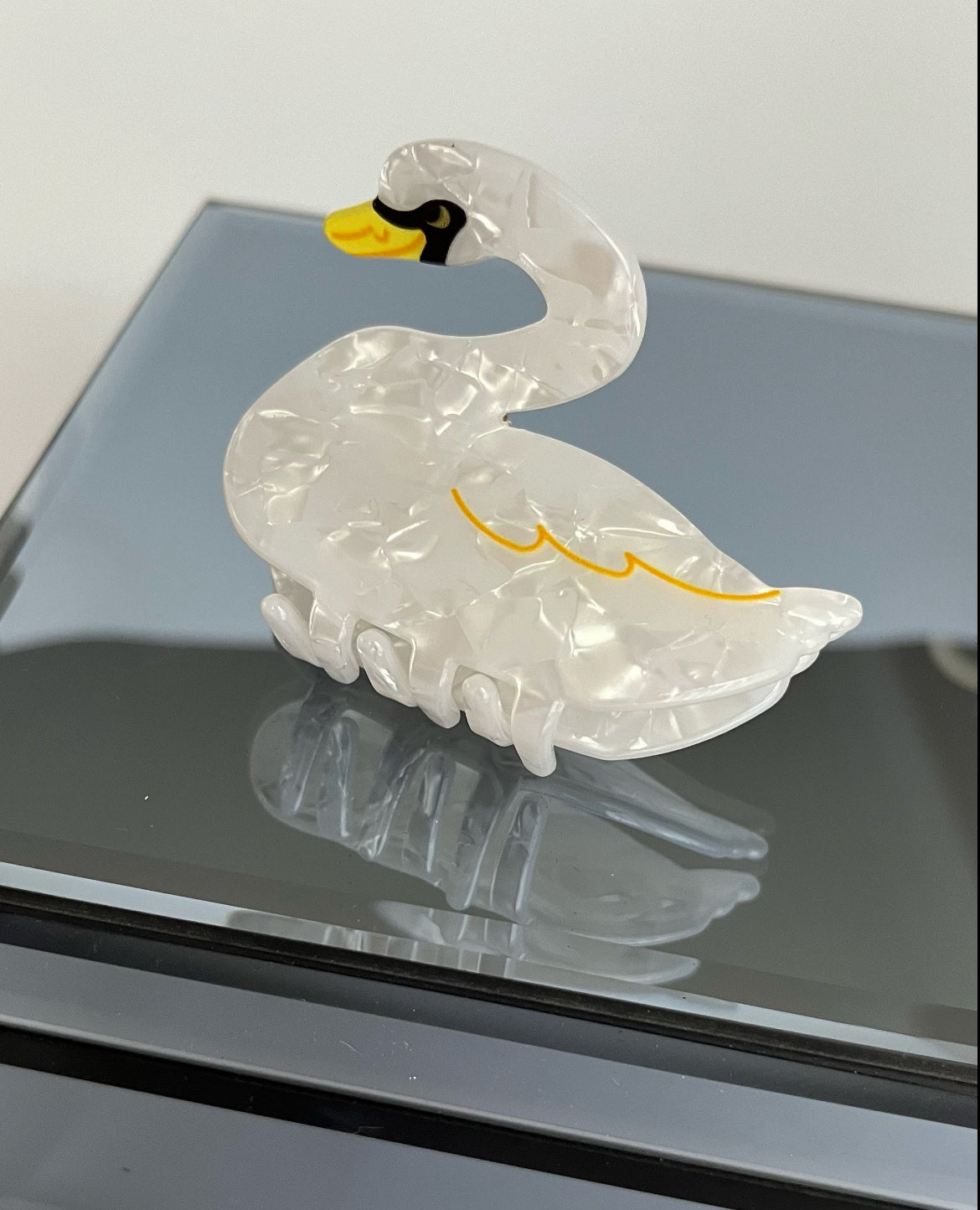 İTHAL KUĞU DESENLİ MANDAL TOKA