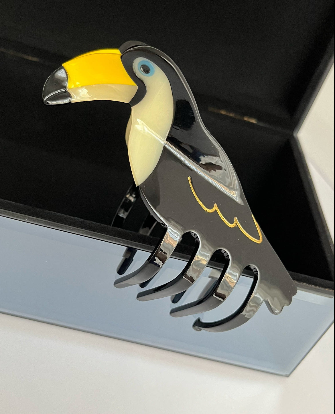 İTHAL TUKAN KUŞU DESENLİ MANDAL TOKA