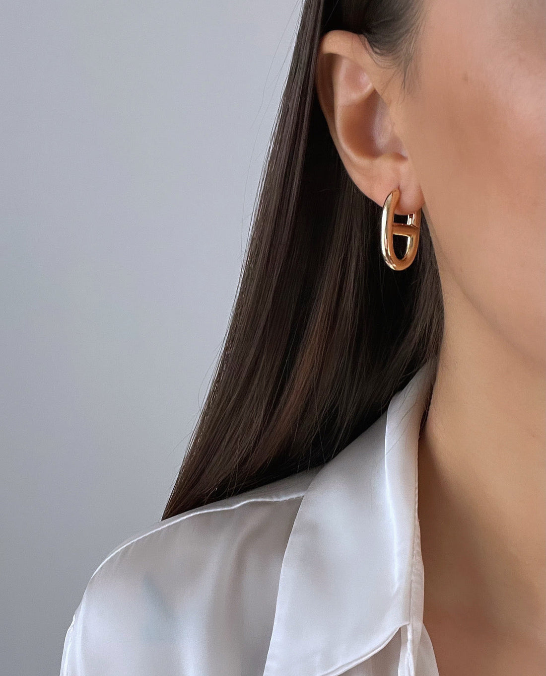 İTHAL GOLD HALKA KÜPE