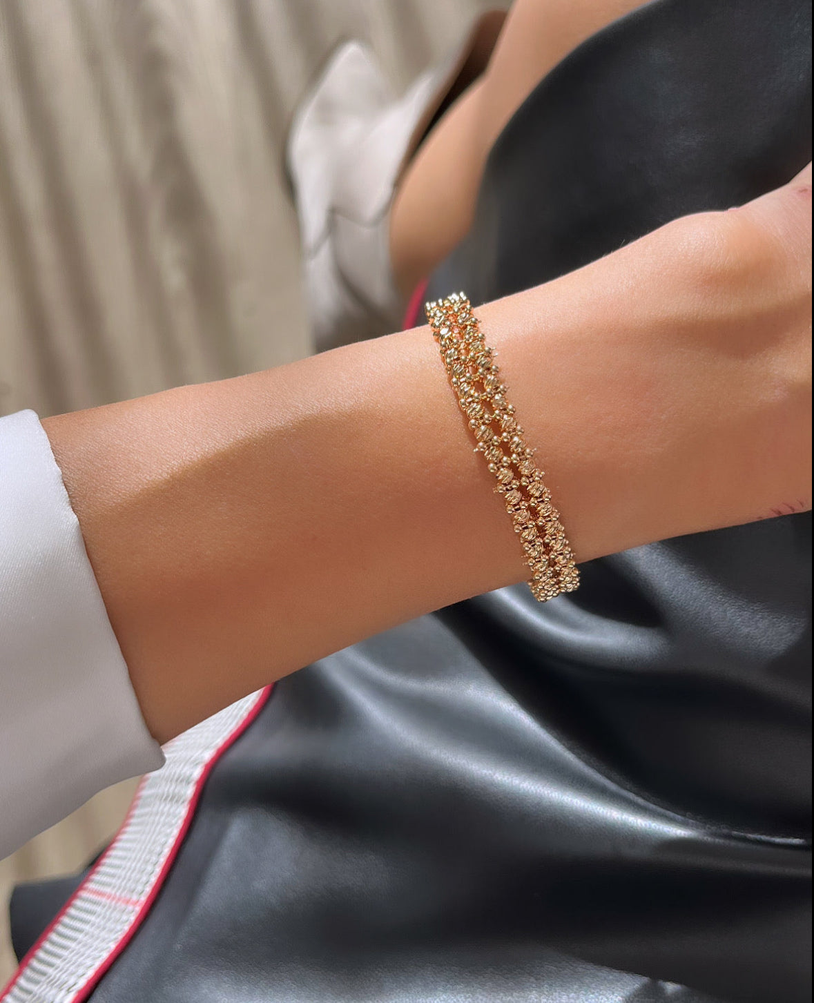 İTHAL YAYLI DORİKA GOLD KELEPÇE BİLEZİK