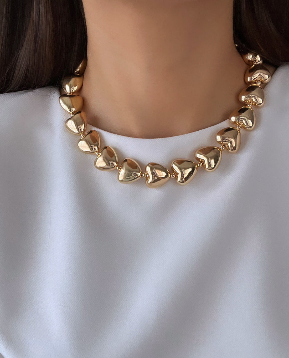 İTHAL KAPLAMA ROSE GOLD KALP KOLYE