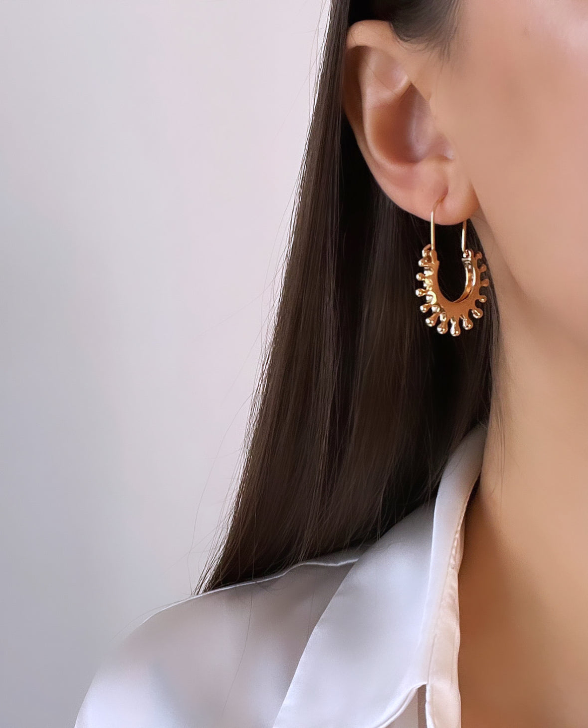 OTANTİK GOLD HALKA KÜPE