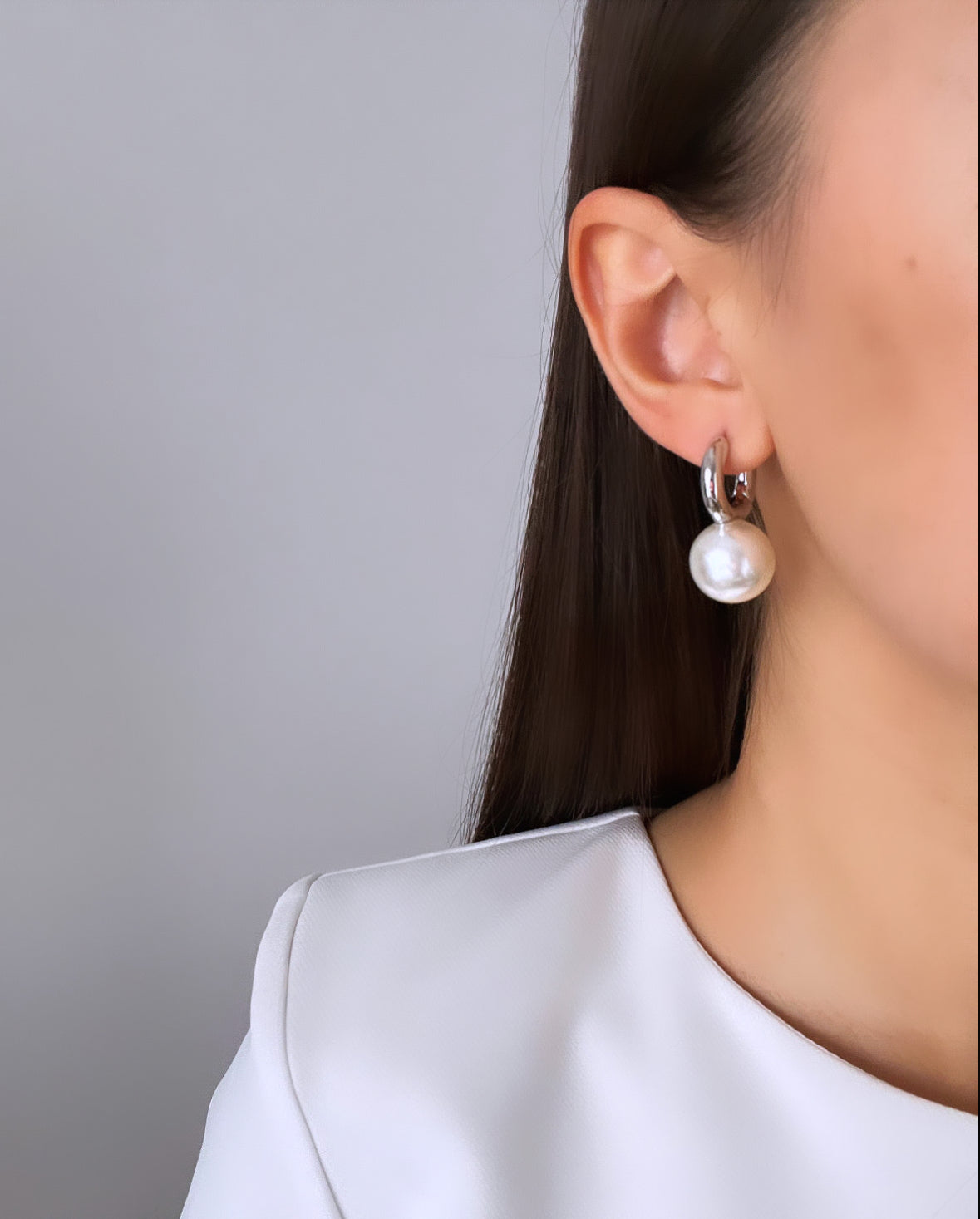 İTHAL İNCİ SİLVER KÜPE