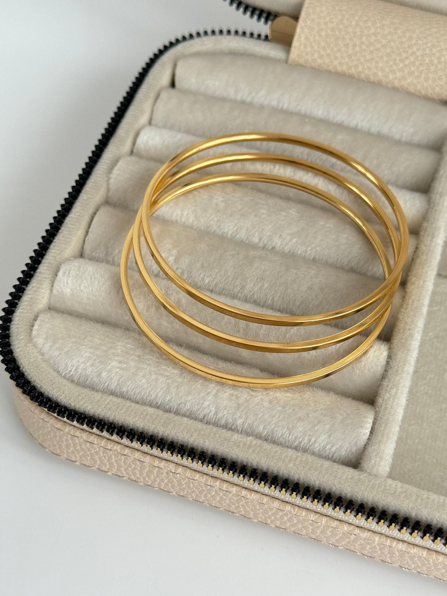 İTHAL 3LÜ GOLD AJDA BİLEZİK (6.5cm)