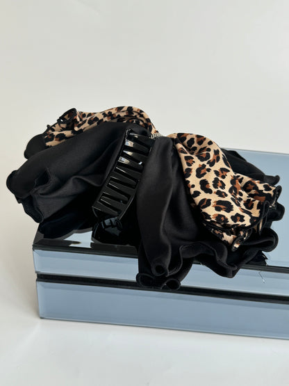 İTHAL FİYONKLU LEOPAR DETAYLI MANDAL TOKA