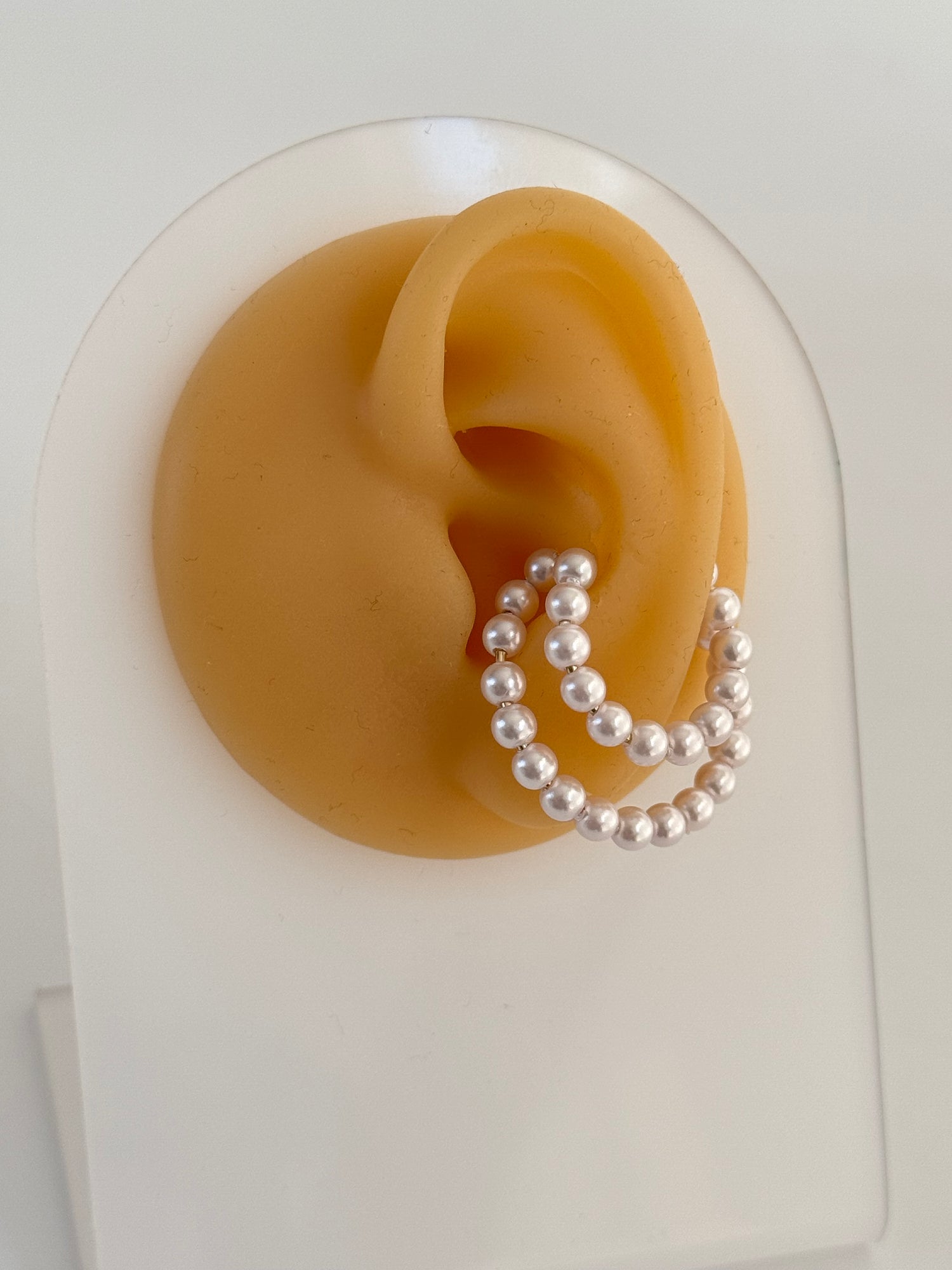 İTHAL İNCİLİ GOLD KIKIRDAK KÜPE EARCUFF