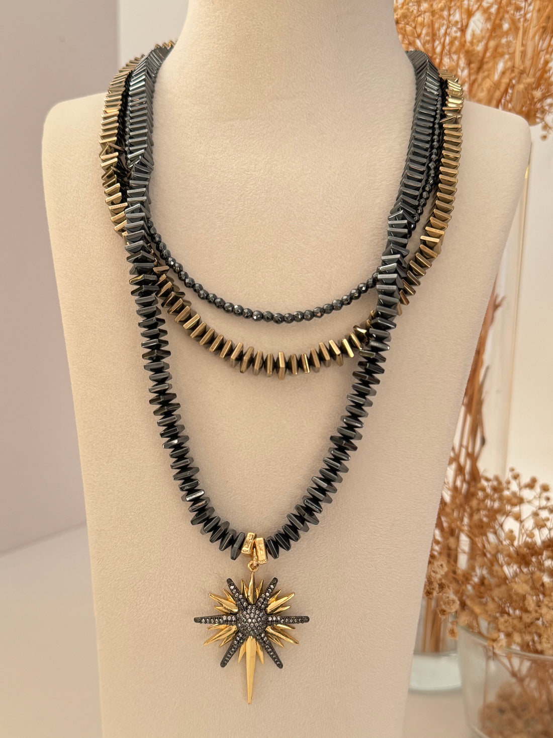 SERES KUZEY YILDIZI DETAYLI KOLYE