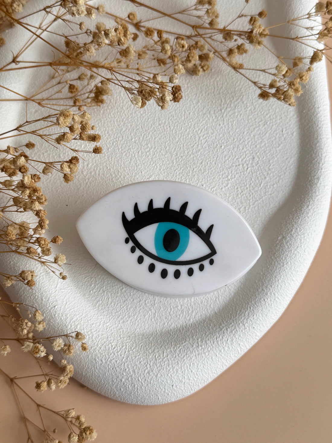 İTHAL GÖZ DETAYLI KEMİK MANDAL TOKA