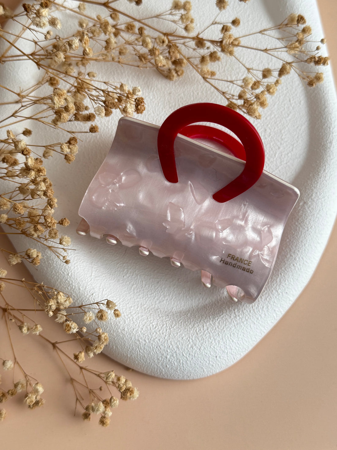 İTHAL PEMBE ÇANTALI KEMİK MANDAL TOKA