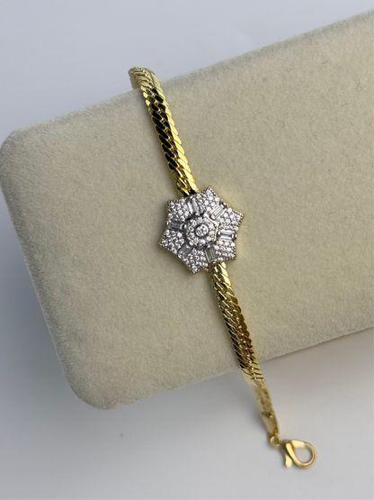 ZEMA TAŞLI GOLD BİLEKLİK