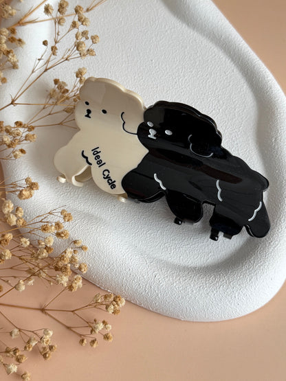 İTHAL KÖPEK DESENLİ KEMİK MANDAL TOKA