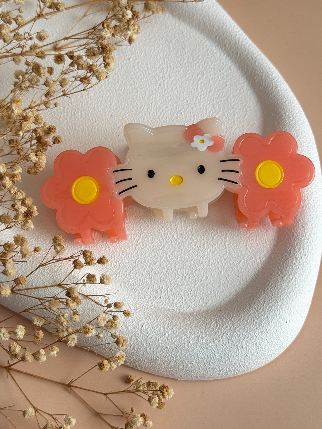 İTHAL HELLO KİTY DETAYLI KEMİK MANDAL TOKA