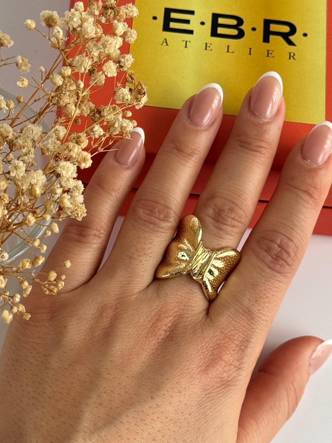 İTHAL FİYONK DETAYLI GOLD AYARLANABİLİR YÜZÜK