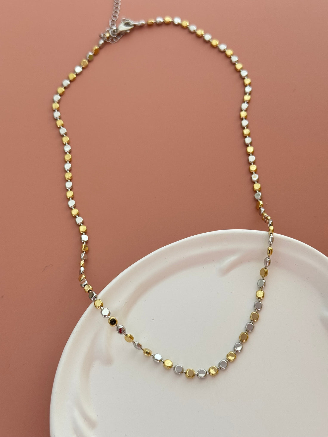 İTHAL ÇİFT RENK EZME KOLYE