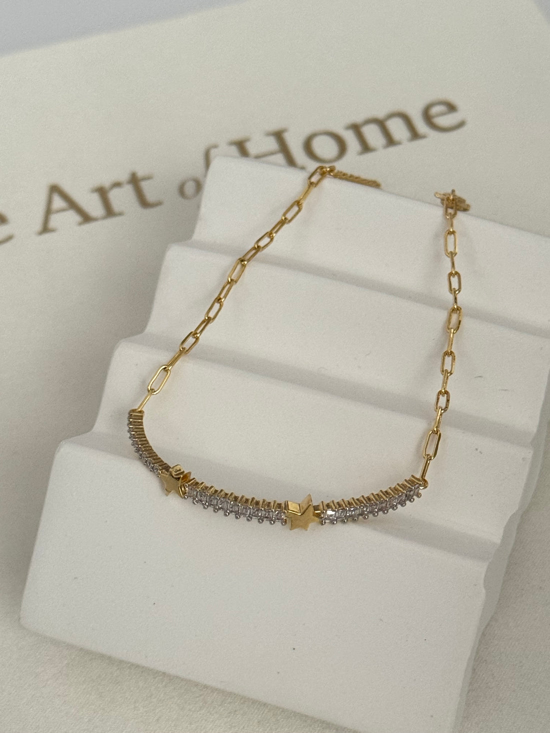 MELİSANDE YILDIZ DETAYLI GOLD BİLEKLİK