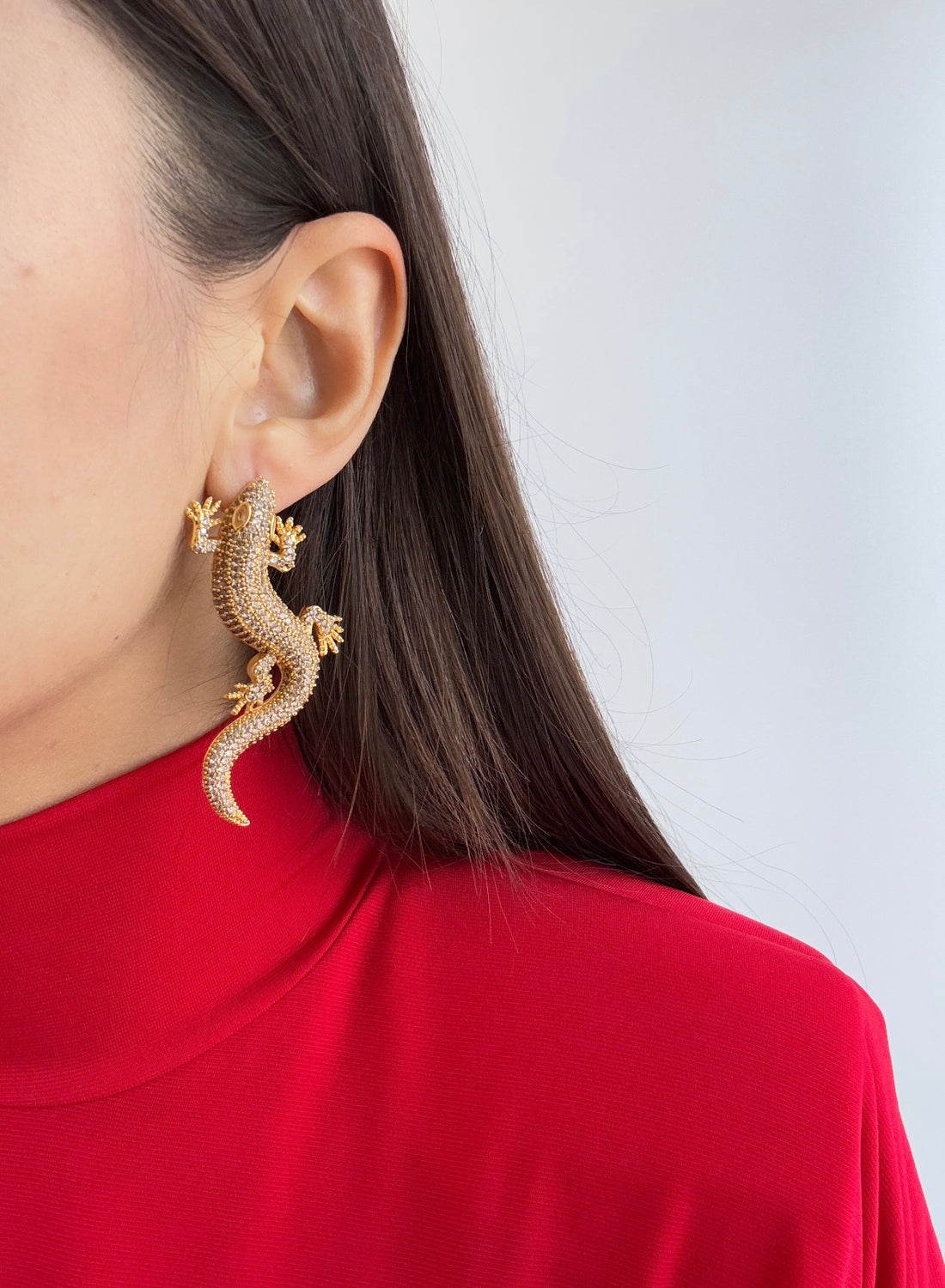 KERTENKELE MODEL ALTIN KAPLAMA KÜPE