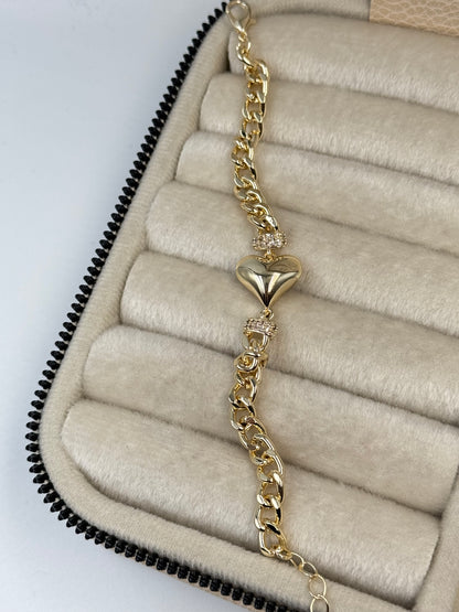 İTHAL KALP DETAYLI BİLEKLİK