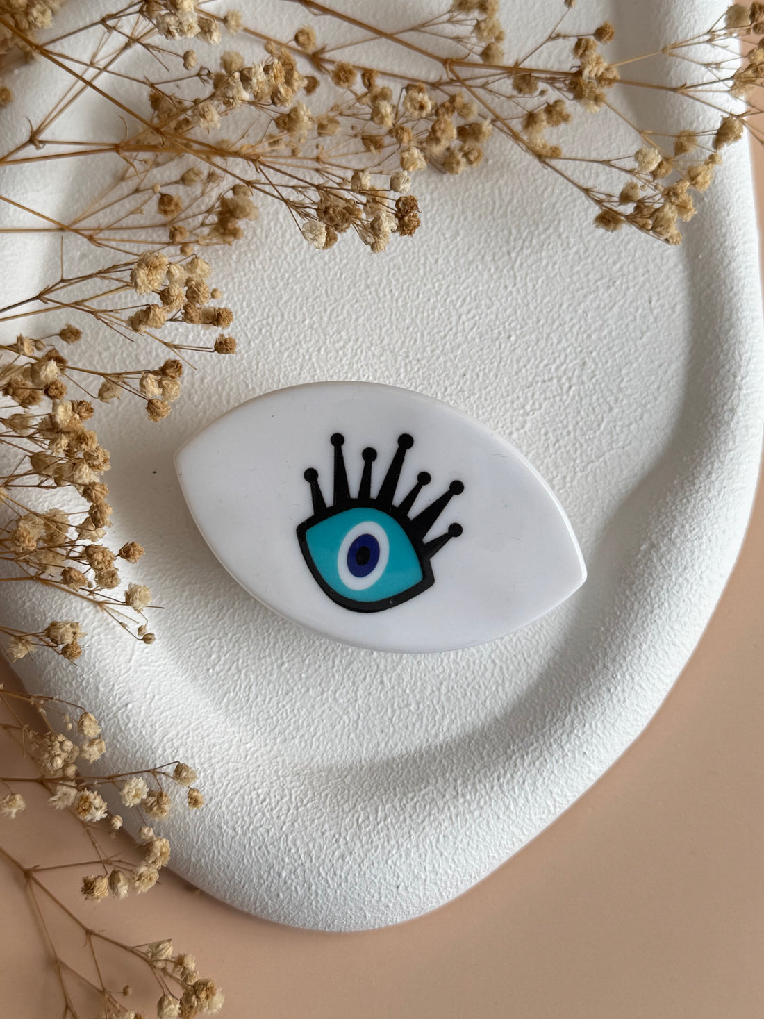 İTHAL GÖZ DETAYLI KEMİK MANDAL TOKA