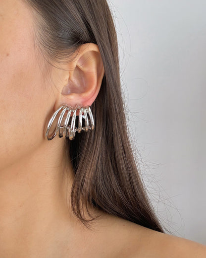 İTHAL SARMAL SİLVER KÜPE