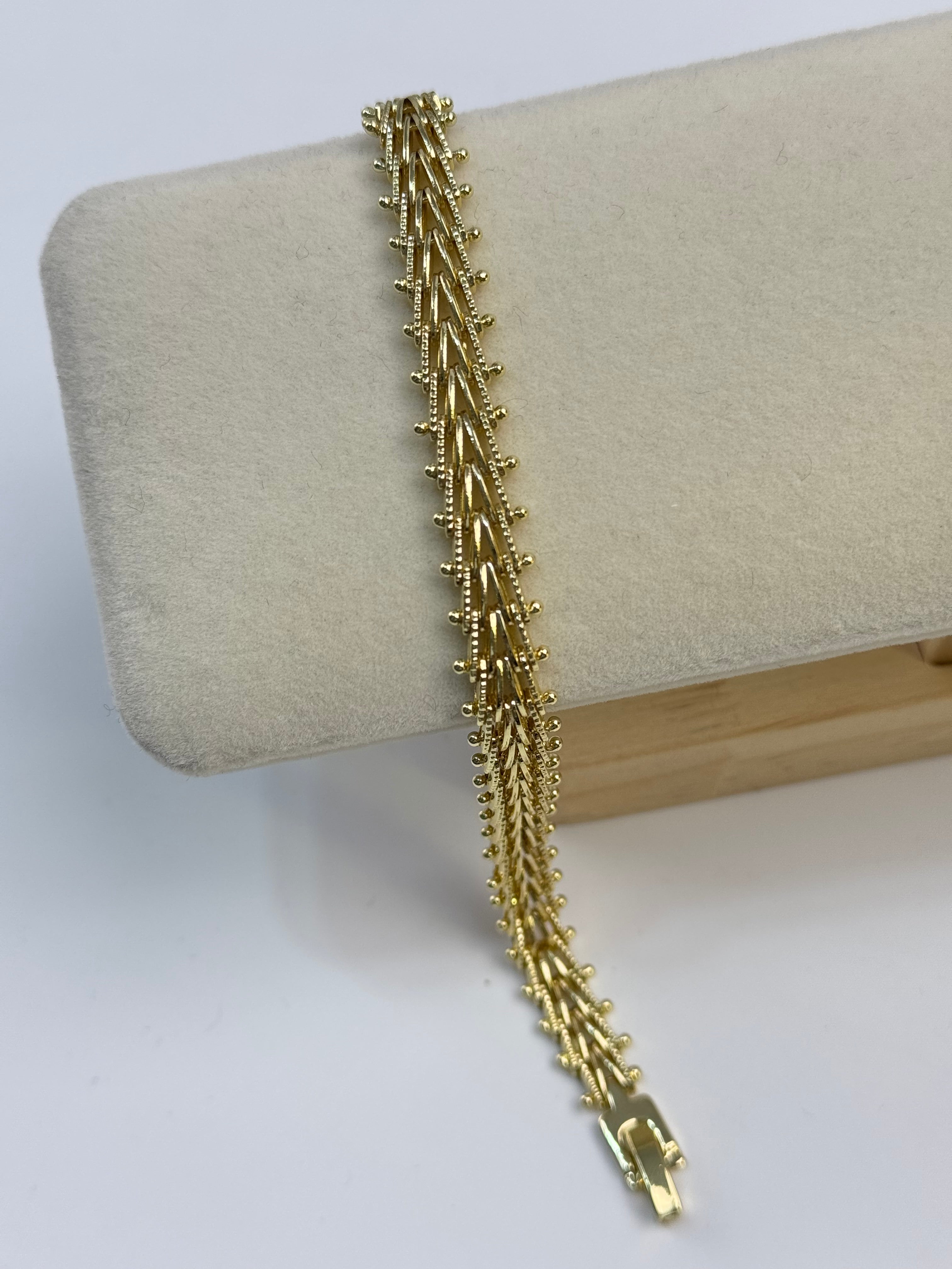 İTHAL KORDON DETAYLI GOLD BİLEKLİK