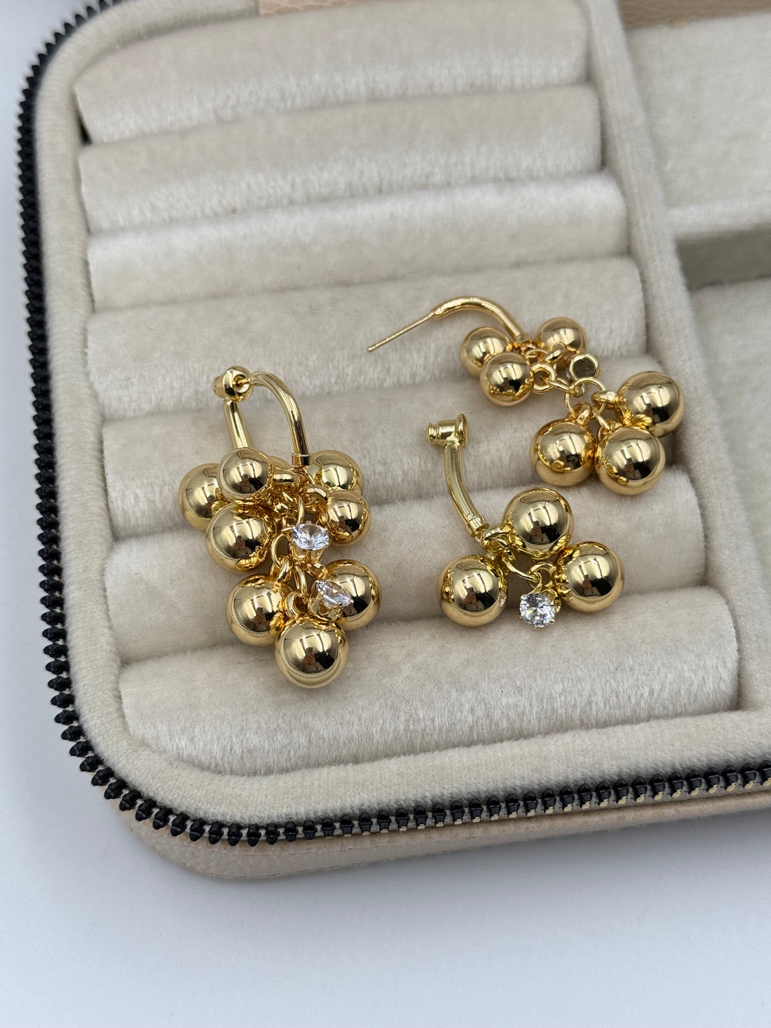 İTHAL BONCUKLU GOLD KÜPE