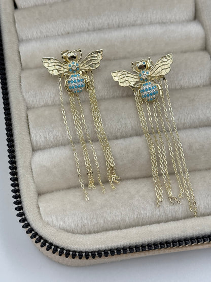 İTHAL ARILI SALLANTILI GOLD KÜPE