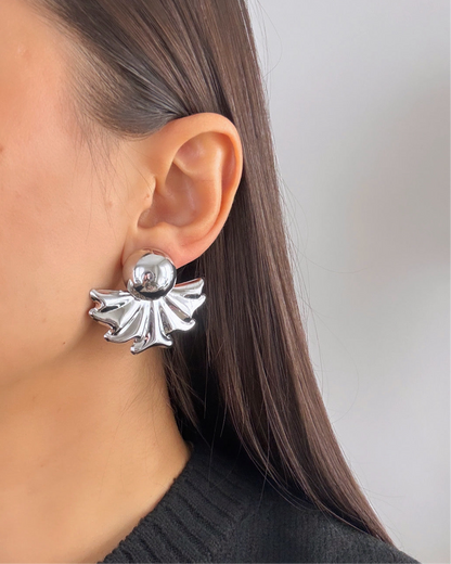 İTHAL YELPAZE MODEL SİLVER KÜPE