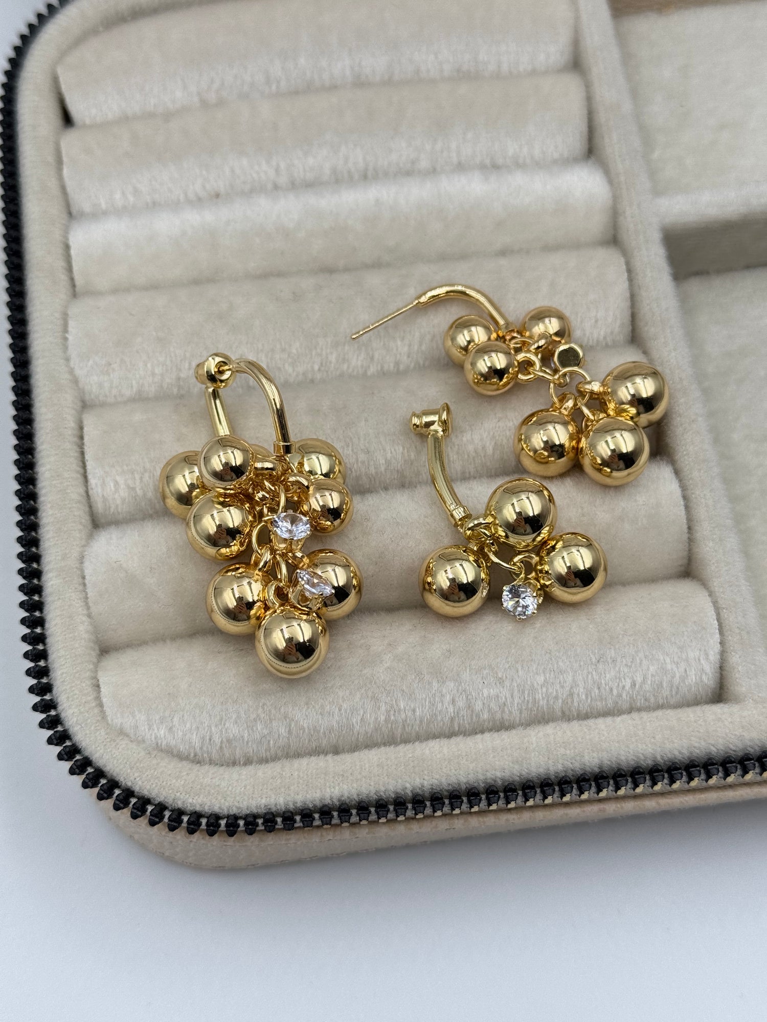 İTHAL BONCUKLU GOLD KÜPE