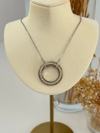 İTHAL MARKA MODEL HALKA DETAYLI KOLYE