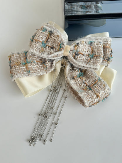 İTHAL  TÜVİT KUMAŞLI KREM FİYONKLU TOKA