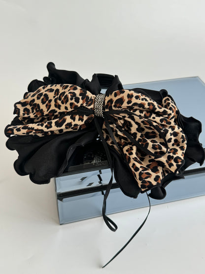 İTHAL FİYONKLU LEOPAR DETAYLI MANDAL TOKA