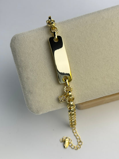 İTHAL GOLD KÜNYE BİLEKLİK