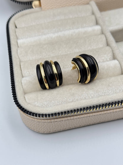 İTHAL SİYAH KEMİK KÜPE